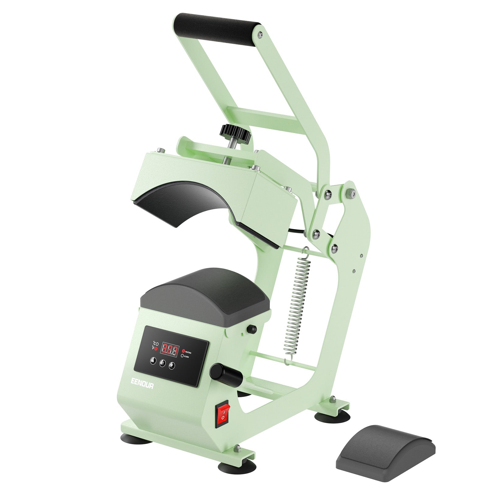 EENOUR Hat Heat Press Machine for Caps with Presice Temp&Timer Control, Timer Auto Starter - Hat Press with 2 Platens & Caps Stretcher for Vinyl, Sublimation, Heat Transfe