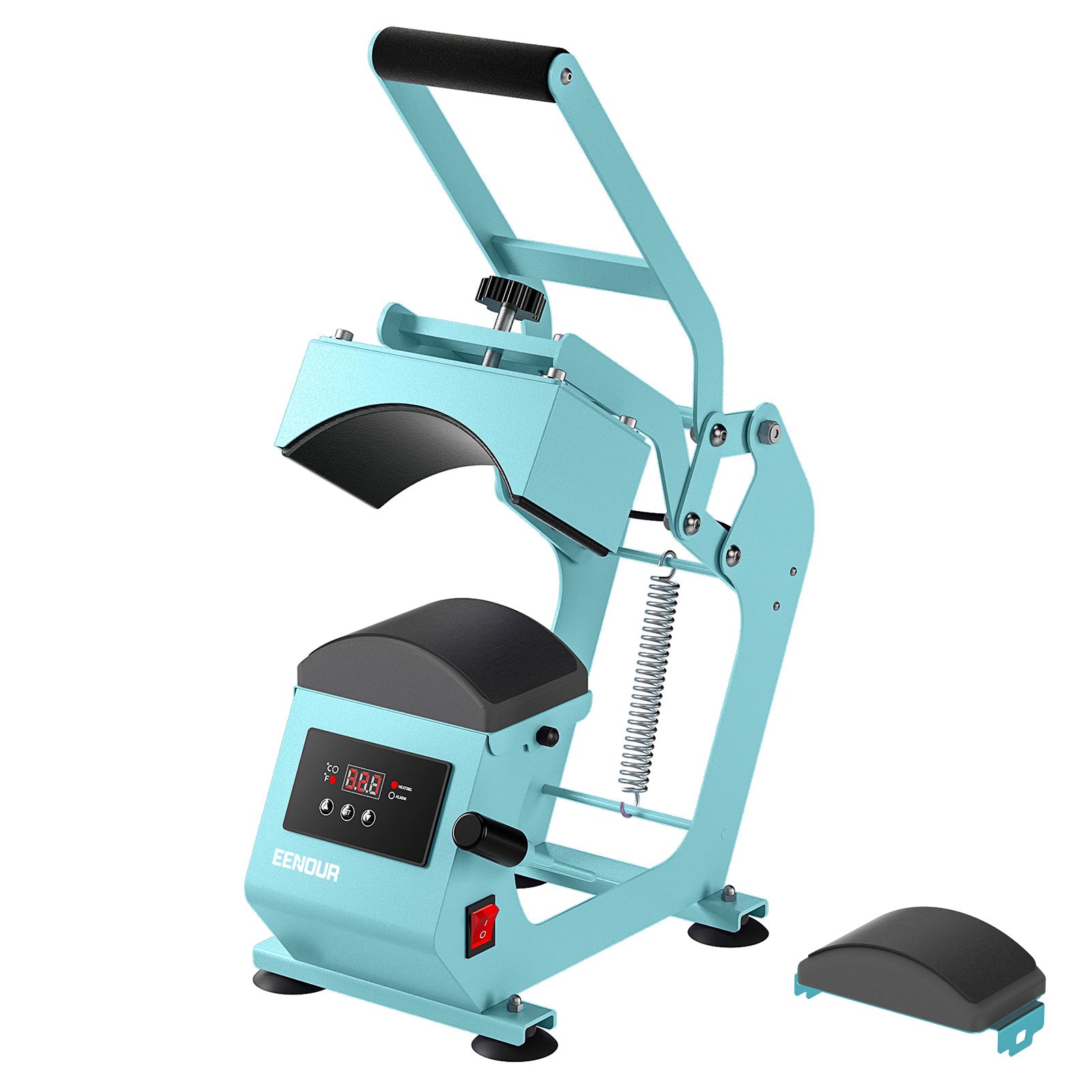 EENOUR Hat Heat Press Machine for Caps with Presice Temp&Timer Control, Timer Auto Starter - Hat Press with 2 Platens & Caps Stretcher for Vinyl, Sublimation, Heat Transfe